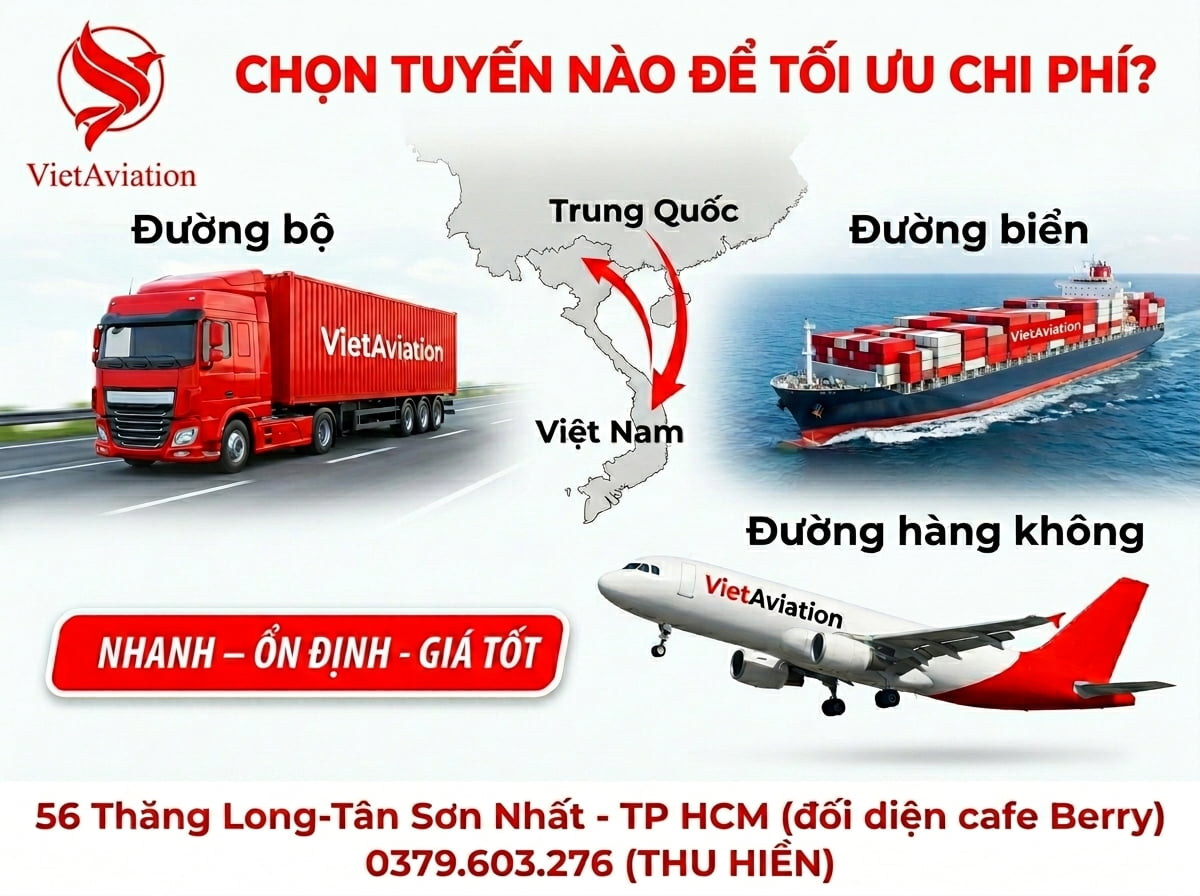 Nên chọn tuyến nhập hàng Trung Quốc phổ biến nào?