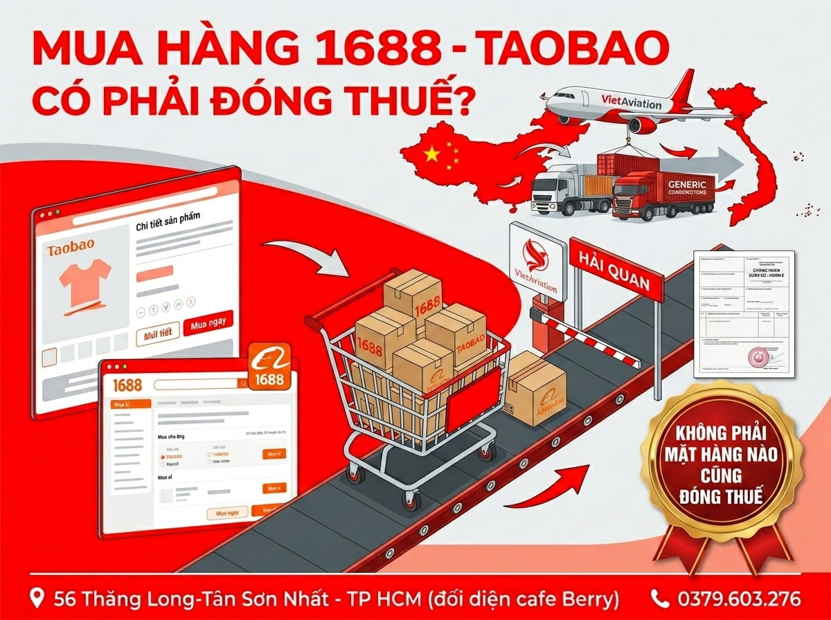Mua hàng 1688, Taobao có cần đóng thuế?
