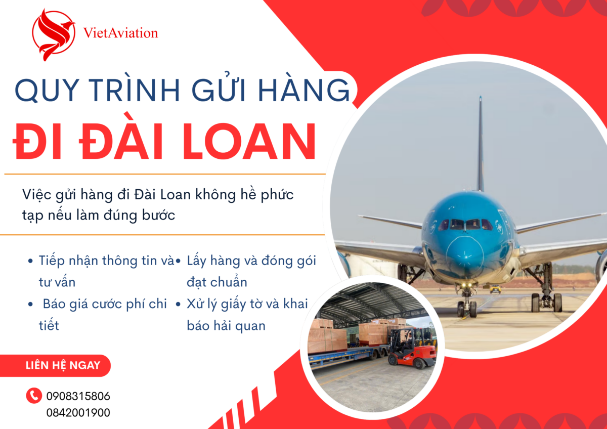 quy trình gửi hàng đi đài loan