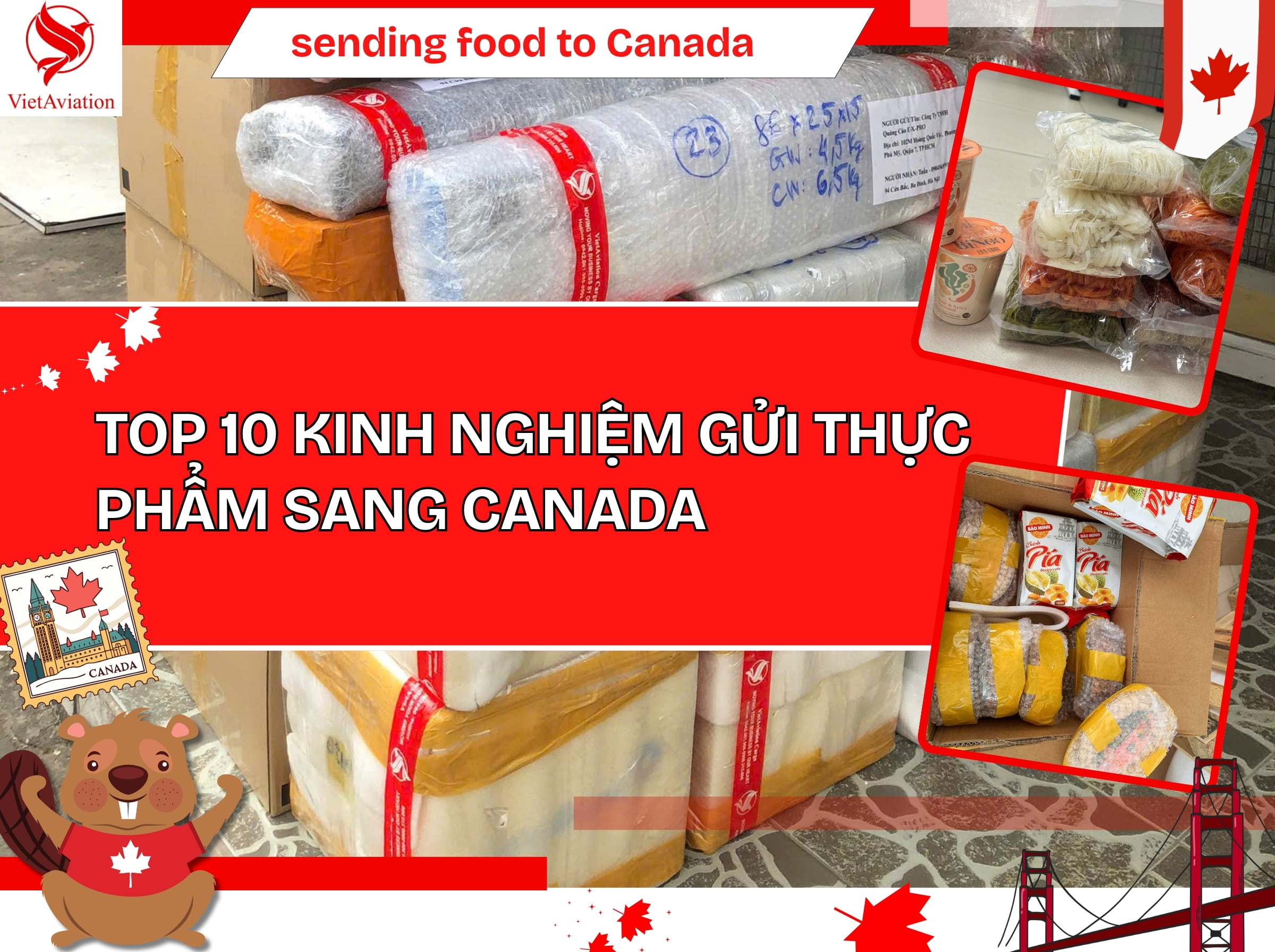 Top 10 kinh nghiệm gửi thực phẩm qua Canada
