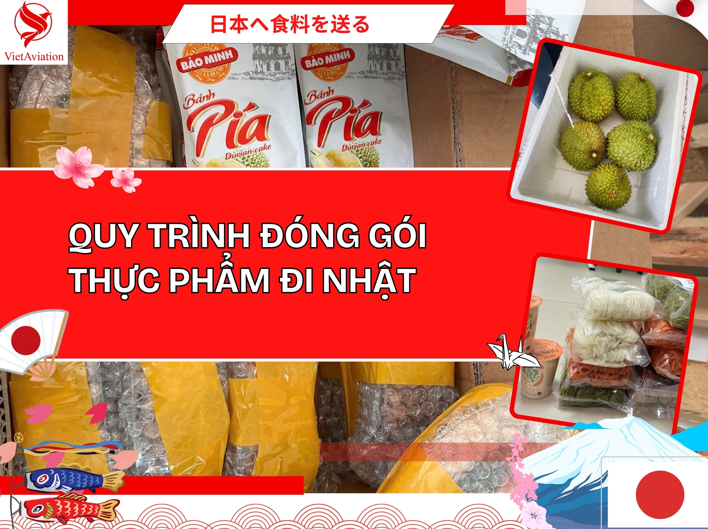 Quy trình gửi thực phẩm sang Nhật 2026