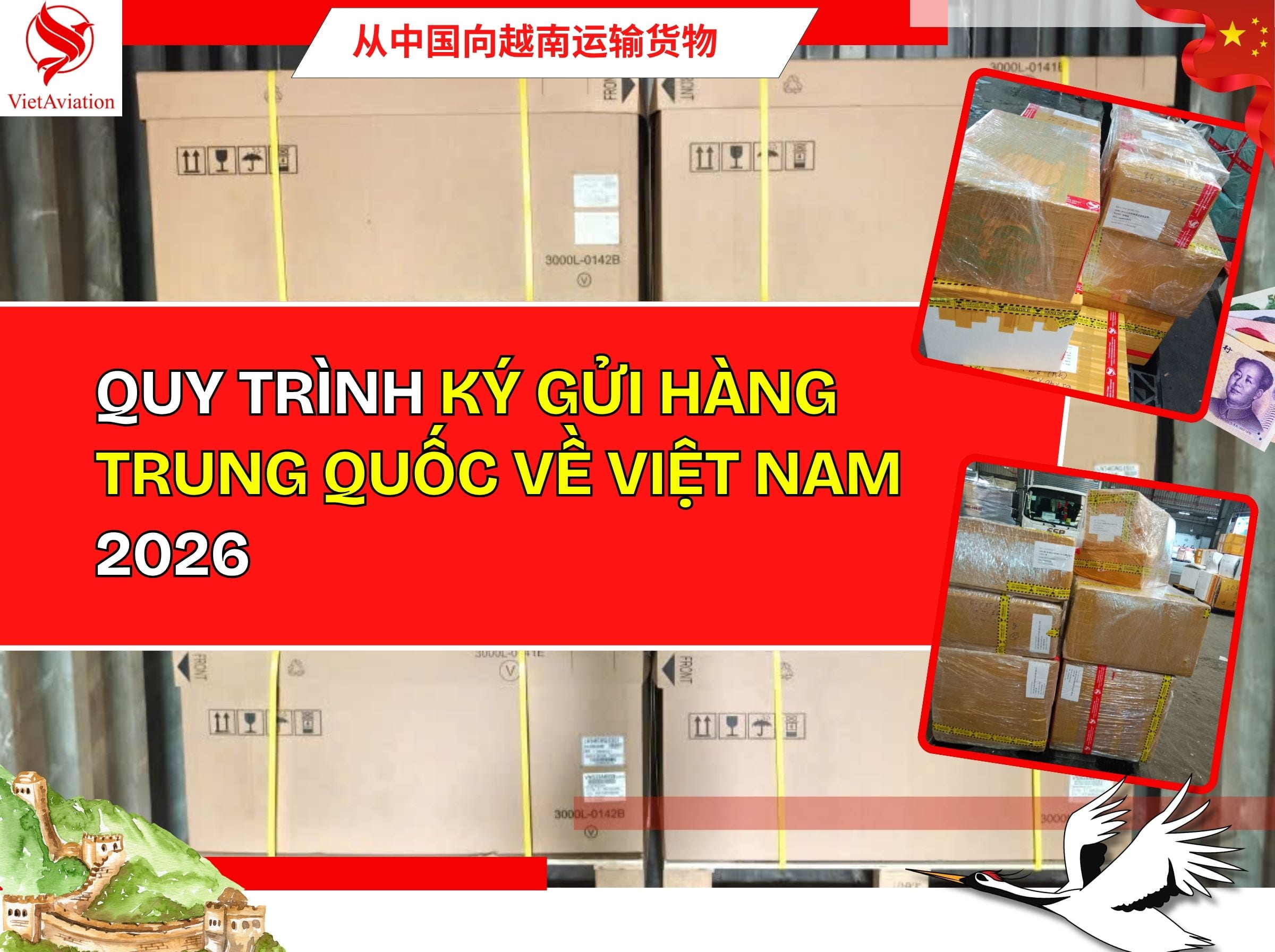 Quy trình ký gửi hàng Trung Quốc về Việt Nam mới nhất 2026
