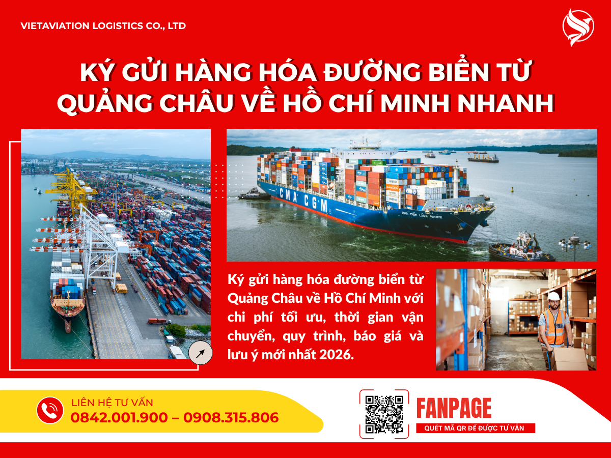 Ký gửi hàng hóa đường biển từ Quảng Châu về Hồ Chí Minh nhanh