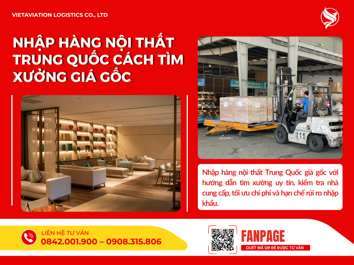 Nhập hàng nội thất Trung Quốc cách tìm xưởng giá gốc