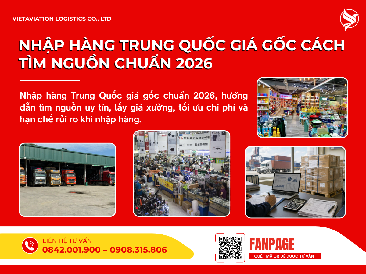 Nhập hàng Trung Quốc giá gốc cách tìm nguồn chuẩn 2026