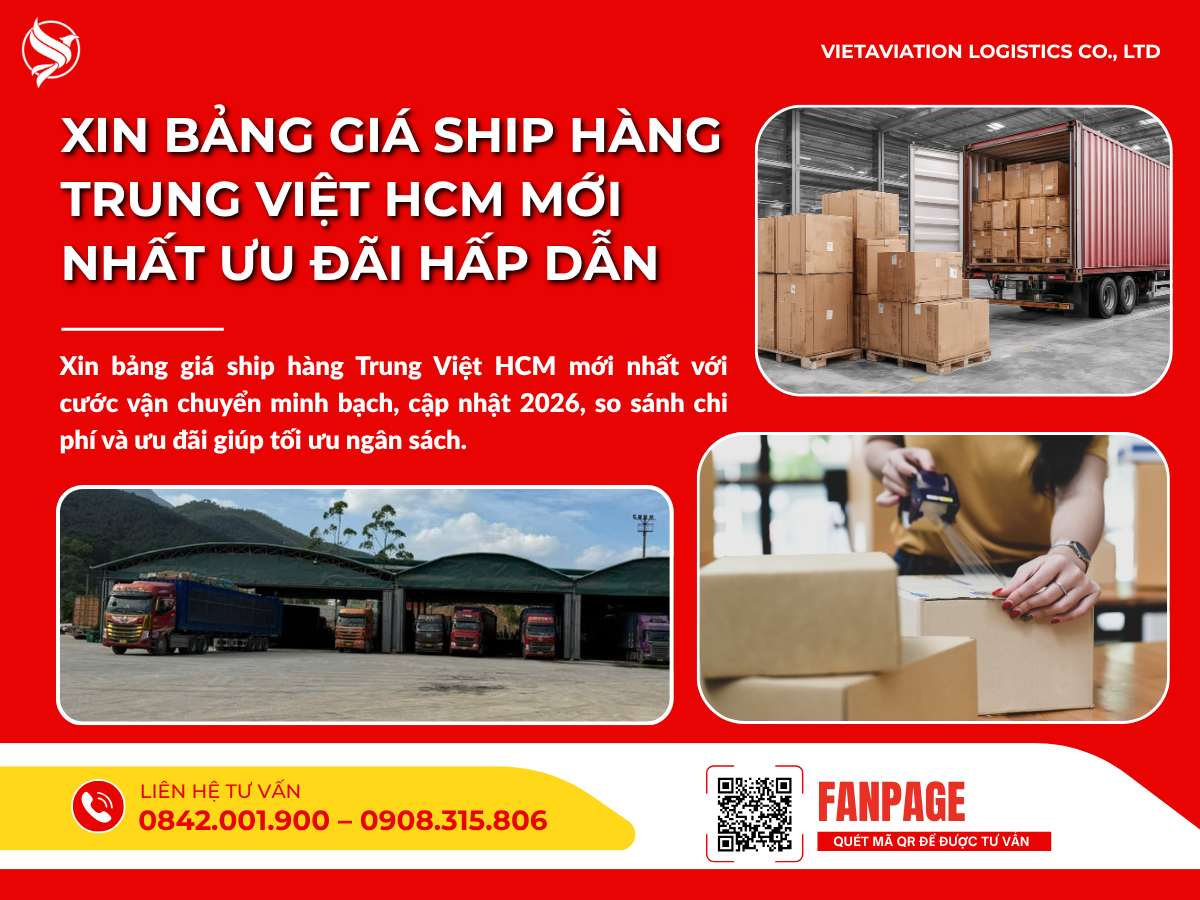 Xin bảng giá ship hàng Trung Việt HCM mới nhất ưu đãi hấp dẫn