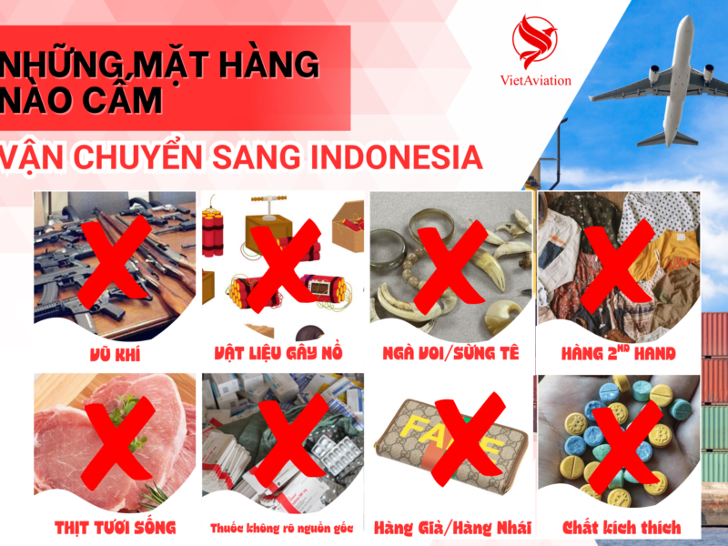 hàng cấm vận chuyển sang indonesia