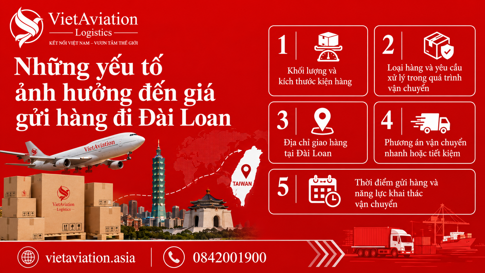 Gửi hàng đi Đài Loan