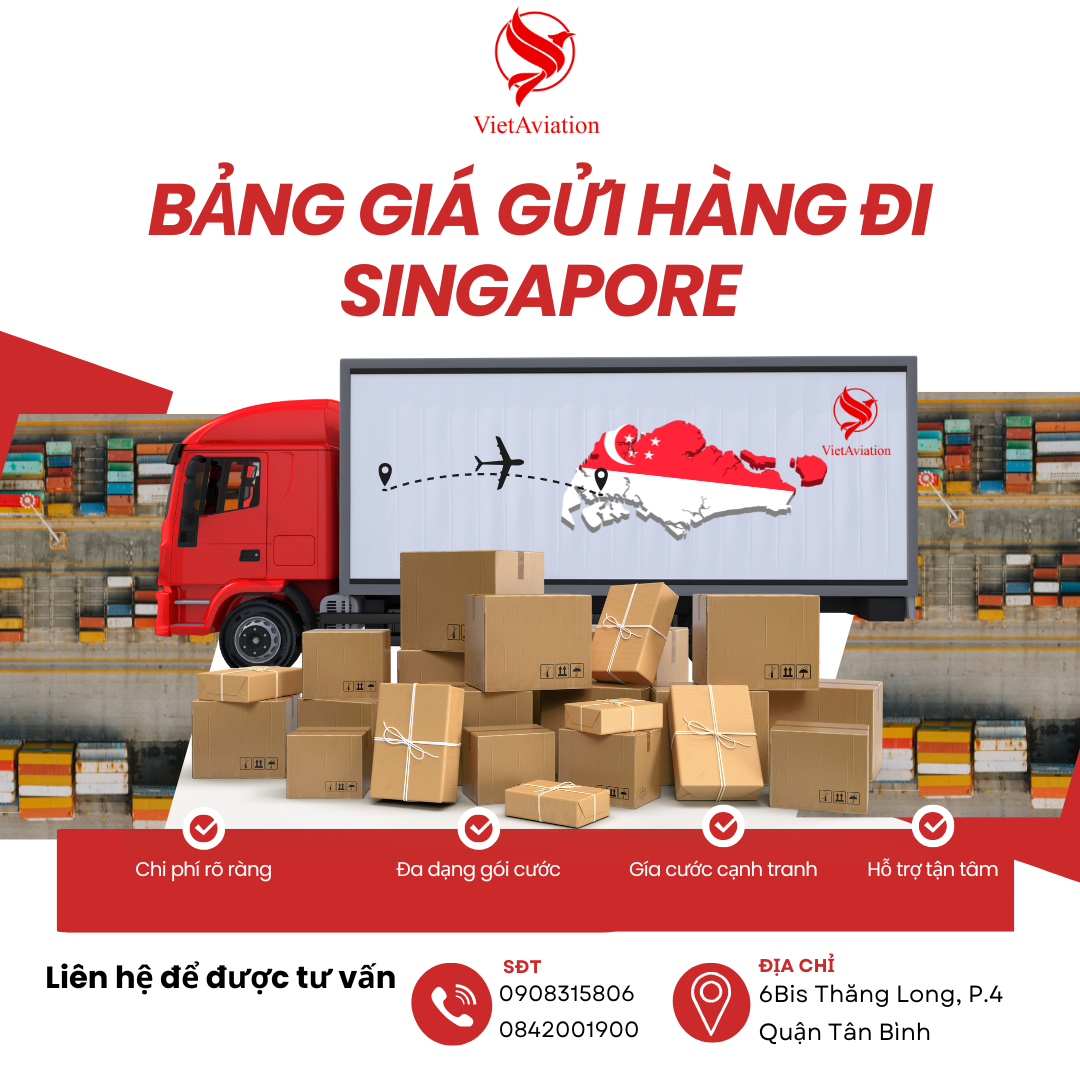bảng giá gửi hàng đi singapore