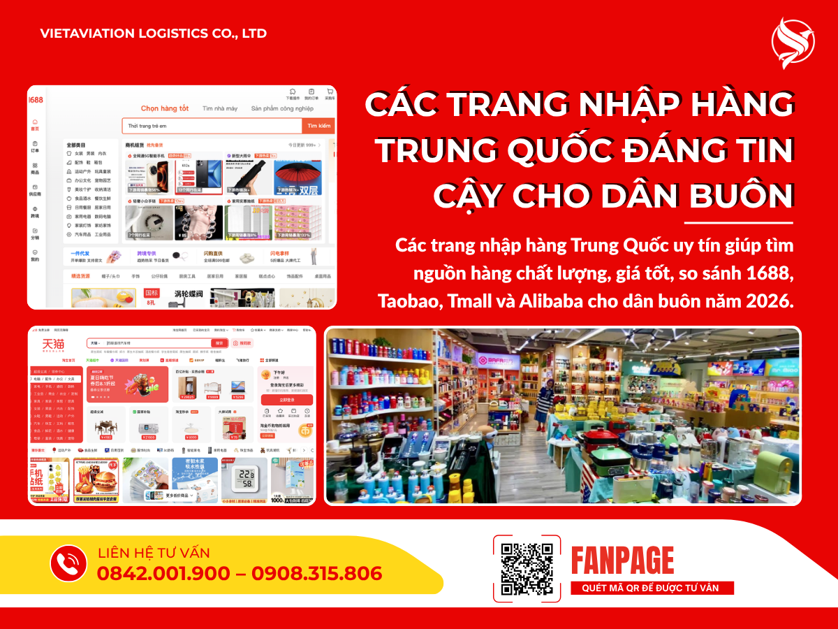 Các trang nhập hàng Trung Quốc đáng tin cậy cho dân buôn