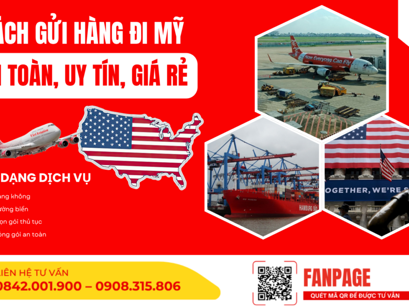 gửi hàng đi Mỹ giá rẻ