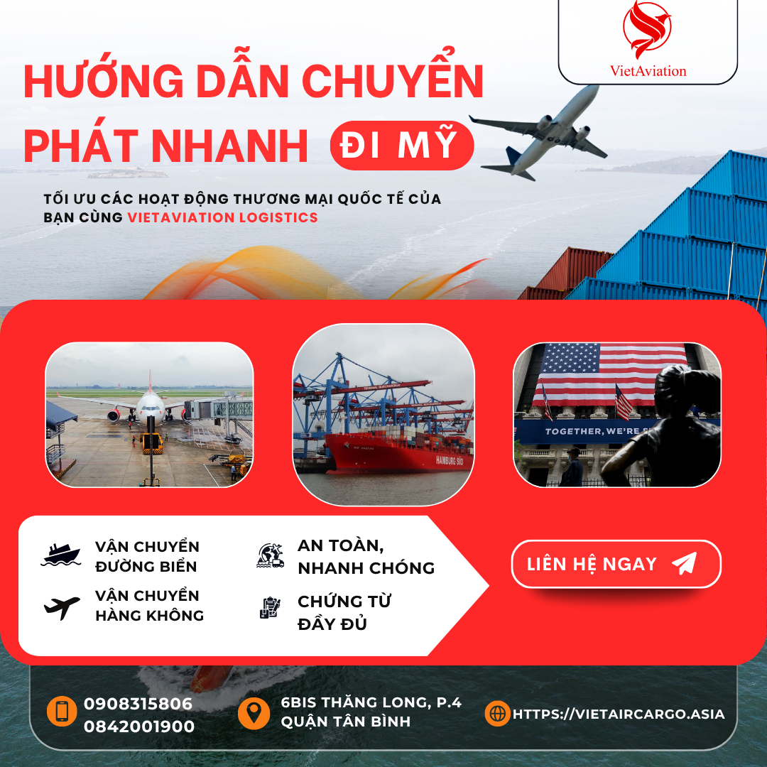 Hướng dẫn chuyển phát nhanh đi Mỹ từ A – Z