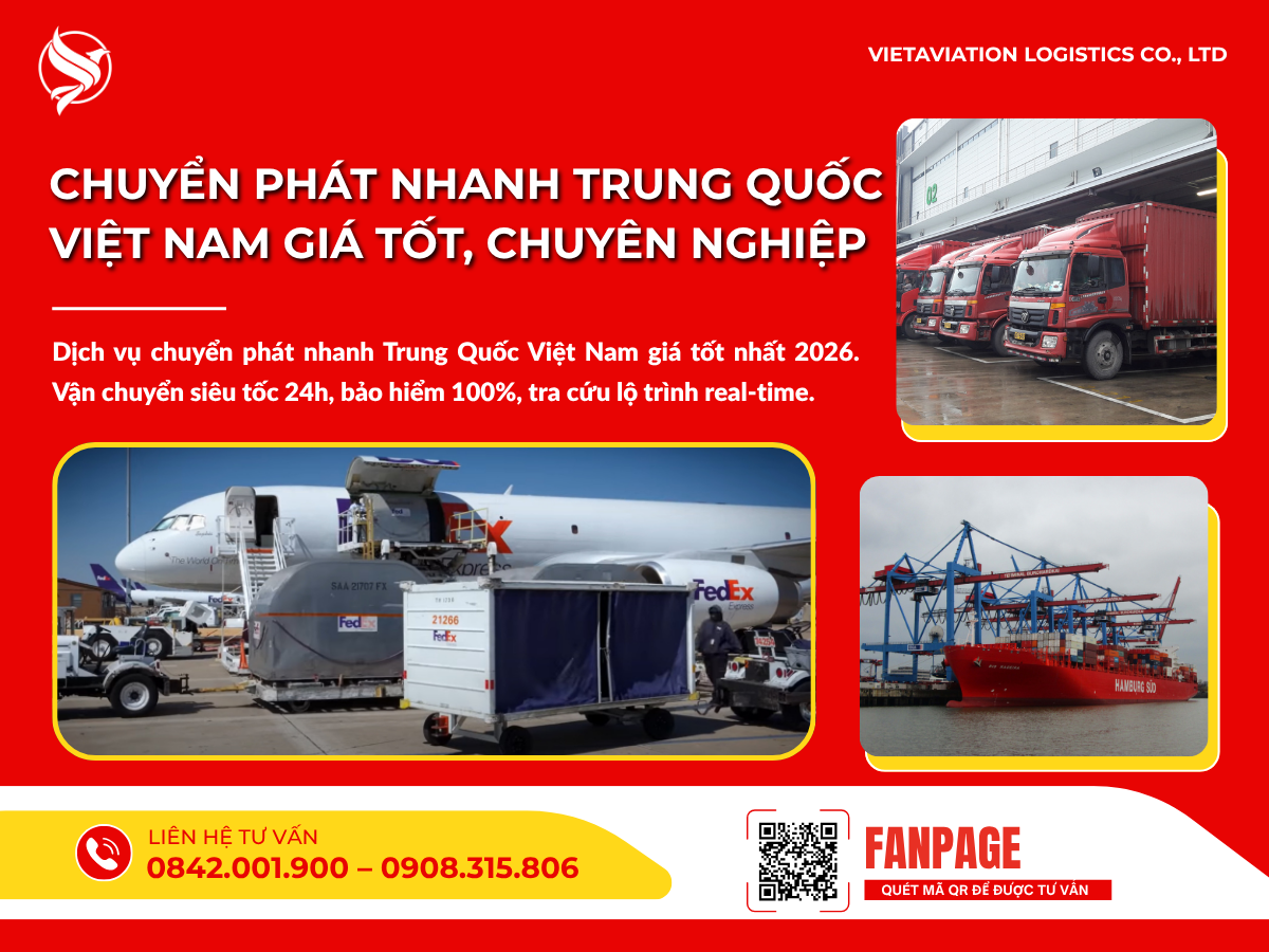 Chuyển phát nhanh Trung Quốc Việt Nam giá tốt, chuyên nghiệp