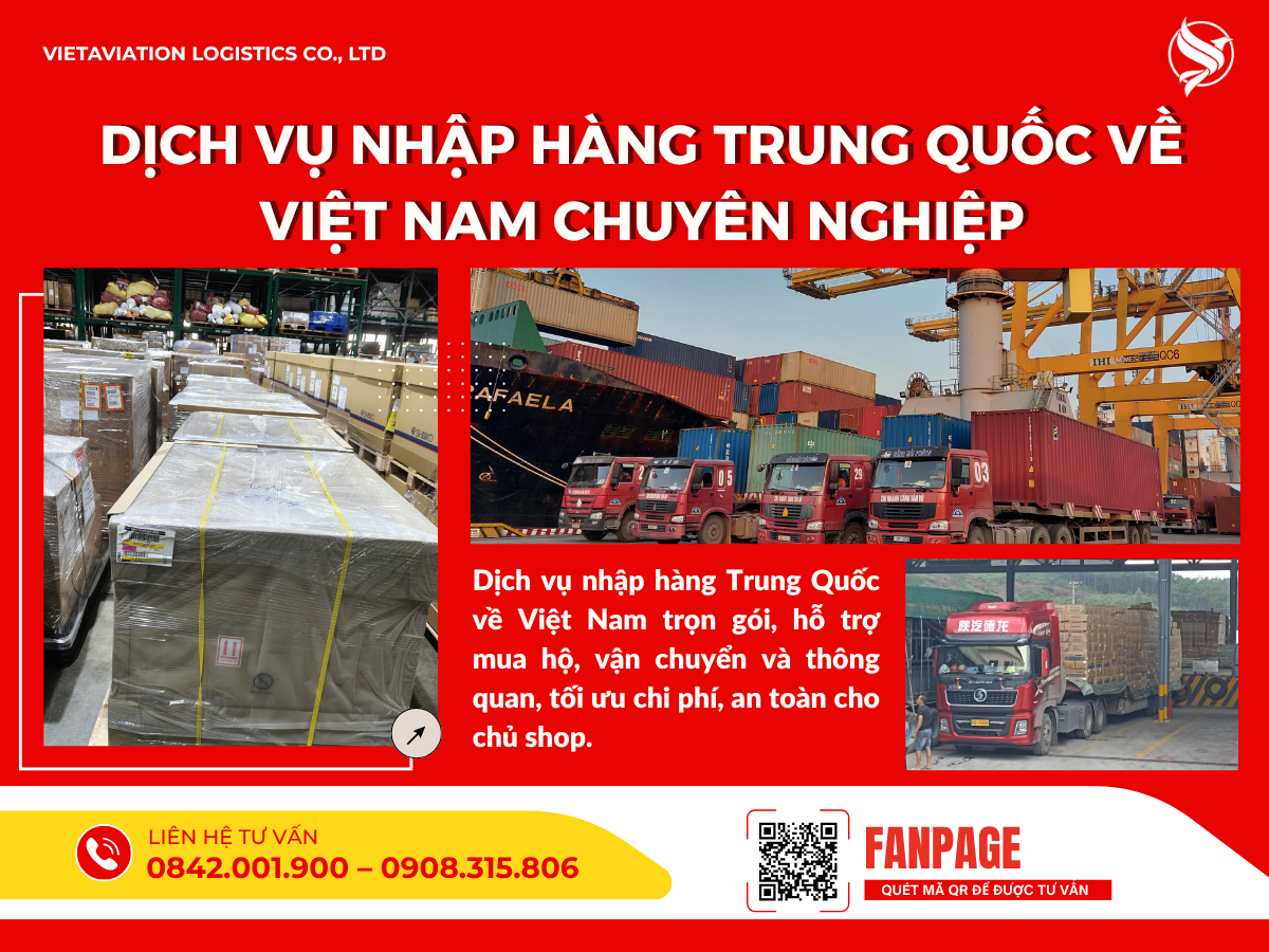 Dịch vụ nhập hàng Trung Quốc về Việt Nam chuyên nghiệp