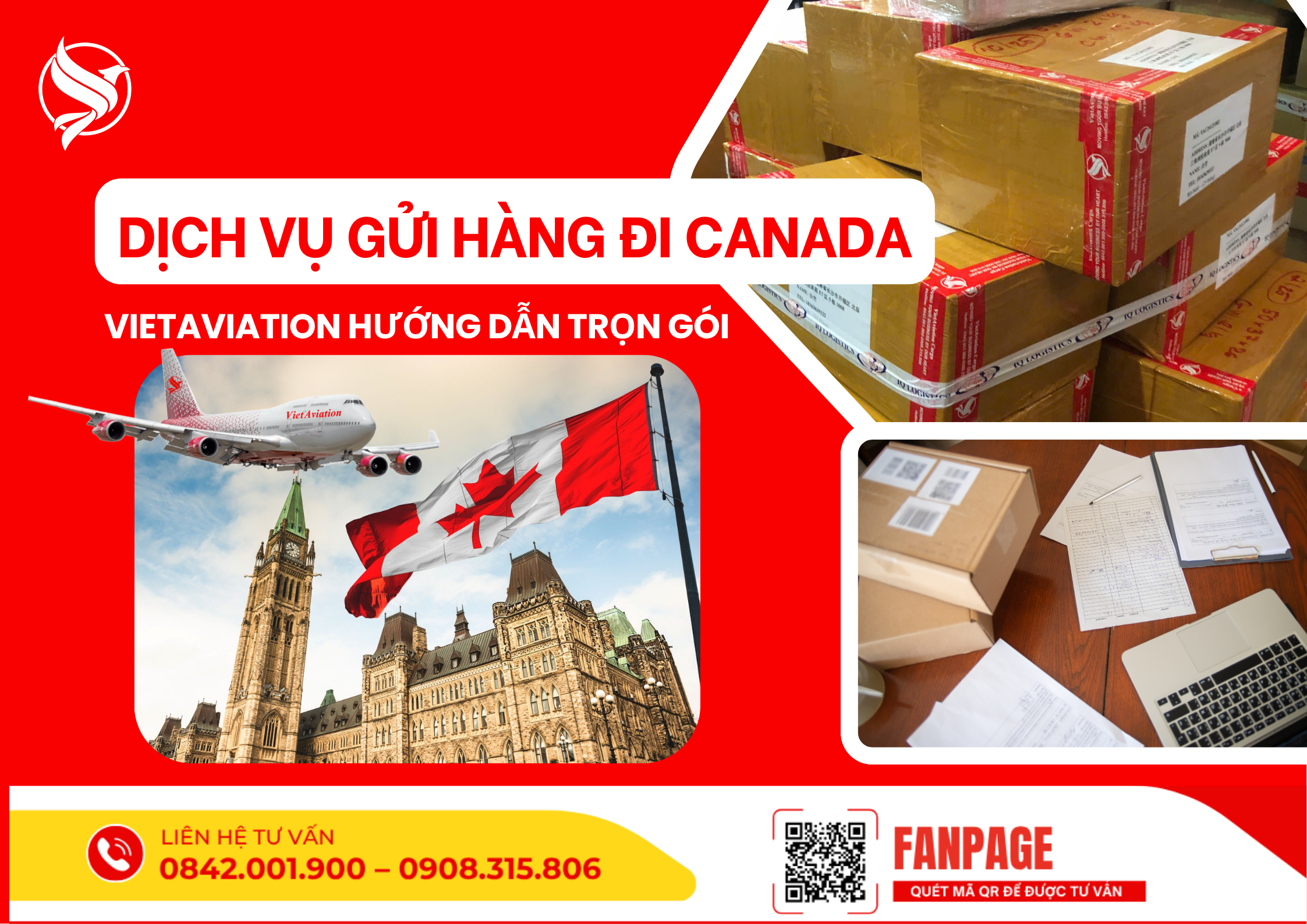 Dịch vụ gửi hàng đi Canada trọn gói tại VietAviation