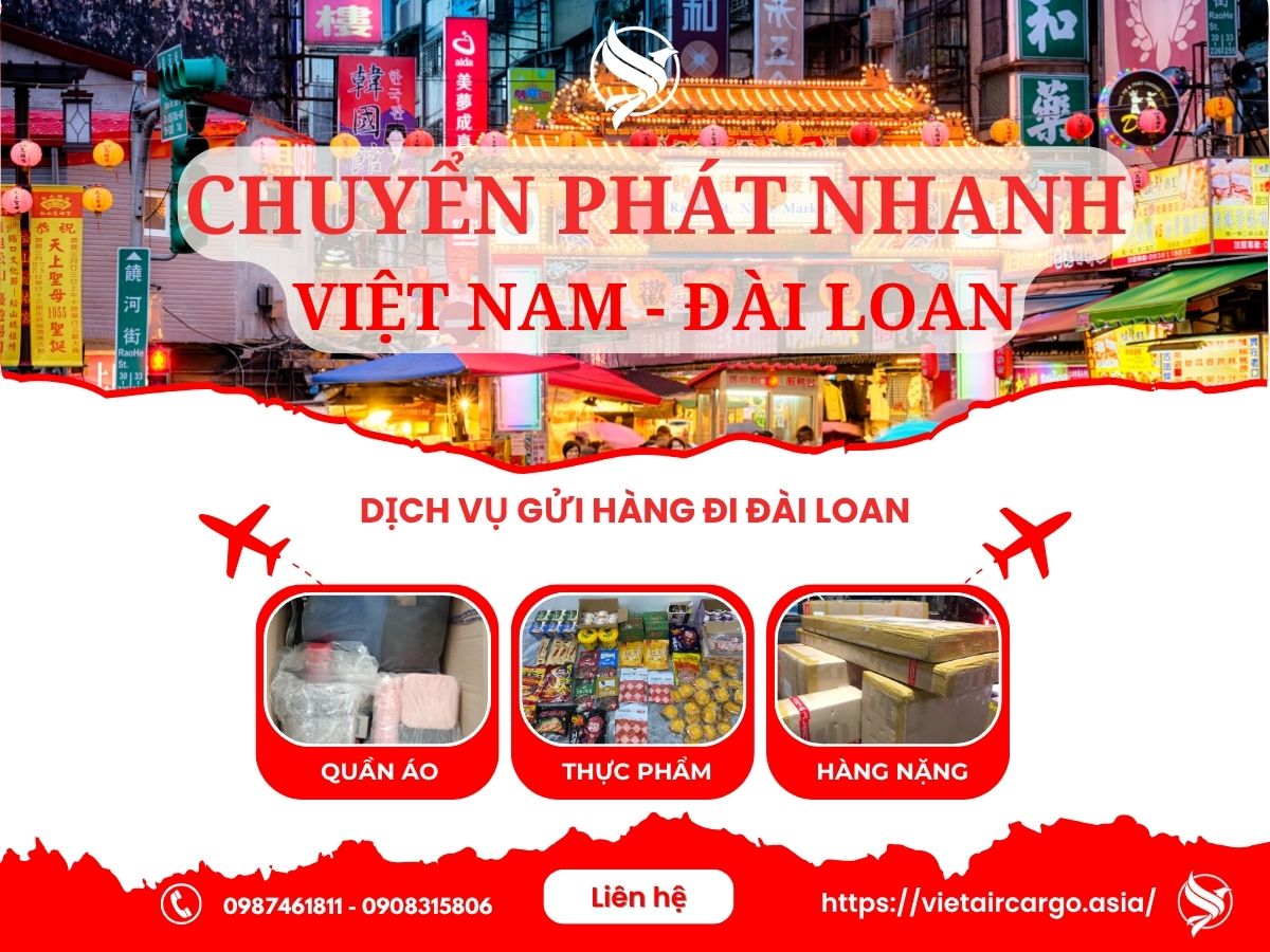 GỬI HÀNG ĐI ĐÀI LOAN 2–5 NGÀY, GIÁ TỐT 