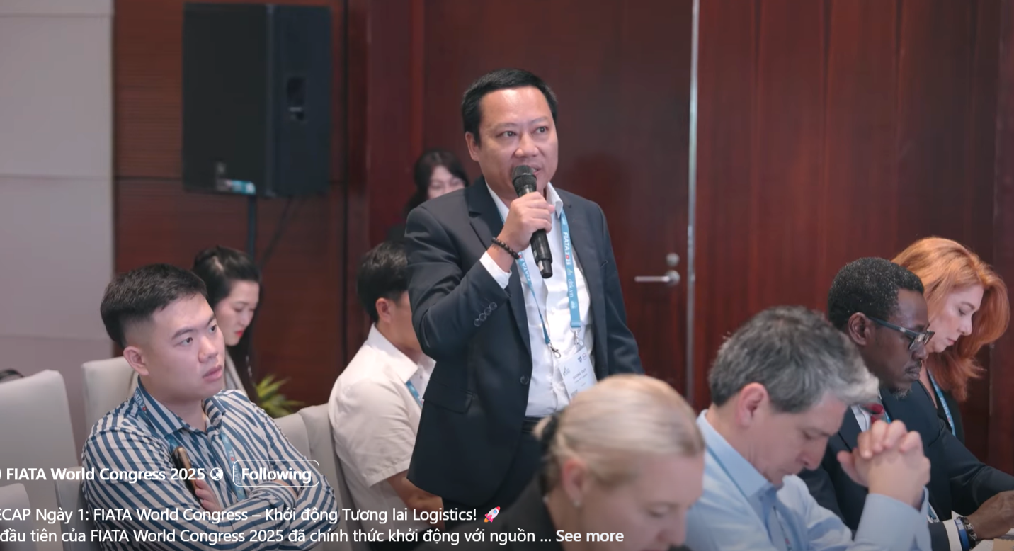 Eric Duong Logistics Speaking at FIATA 2025 World Conference Hanoi