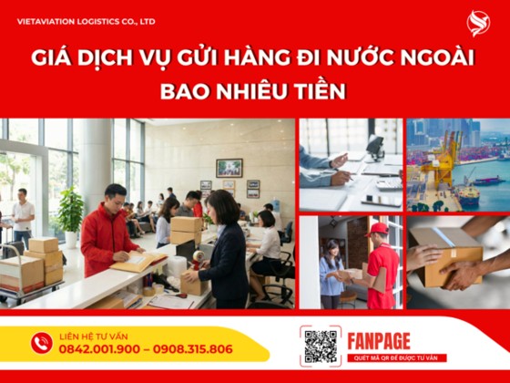 Bảng giá gửi hàng đi nước ngoài
