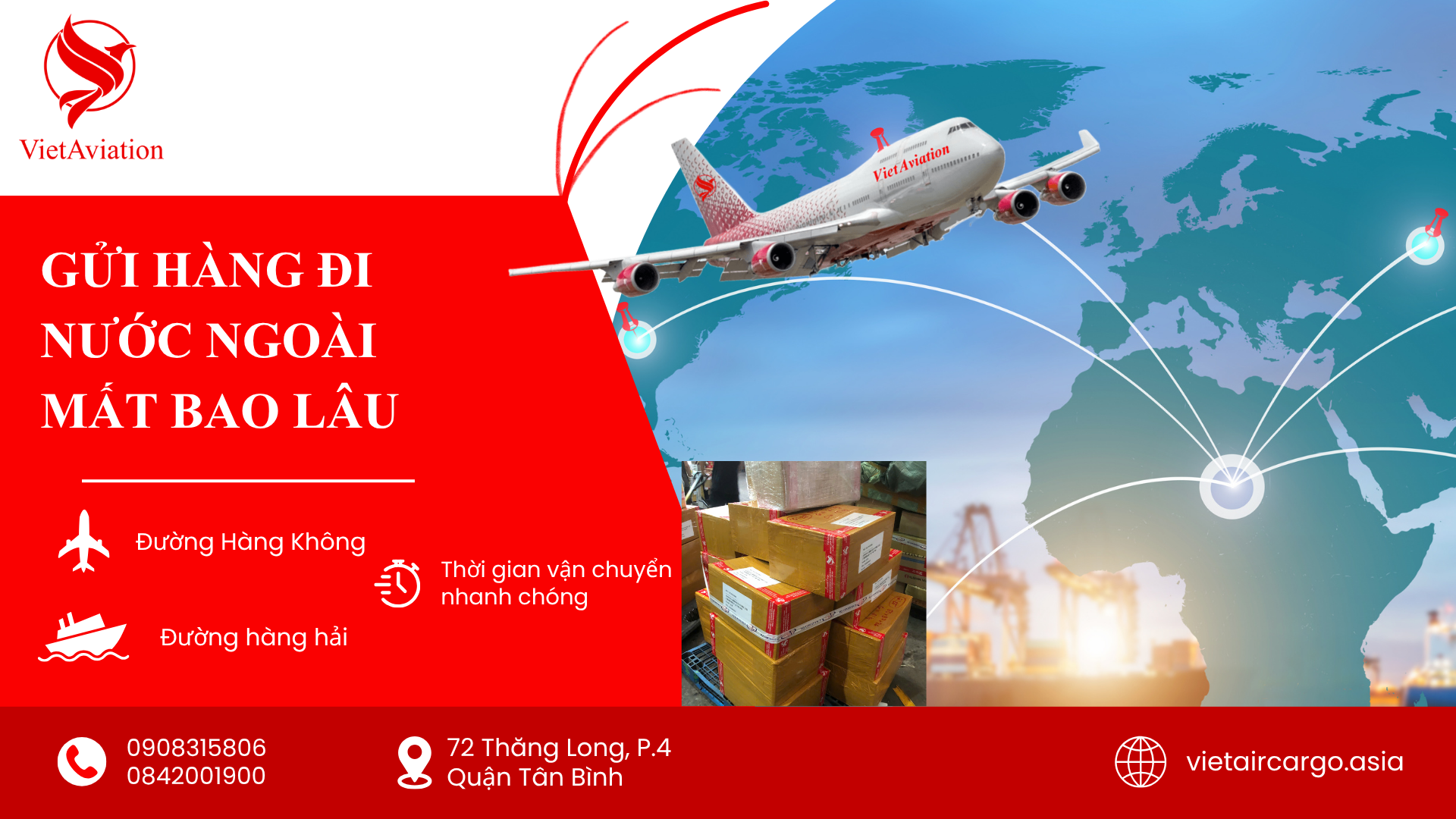 GỬI HÀNG ĐI NƯỚC NGOÀI MẤT BAO LÂU – HÀNG KHÔNG VÀ HÀNG HẢI