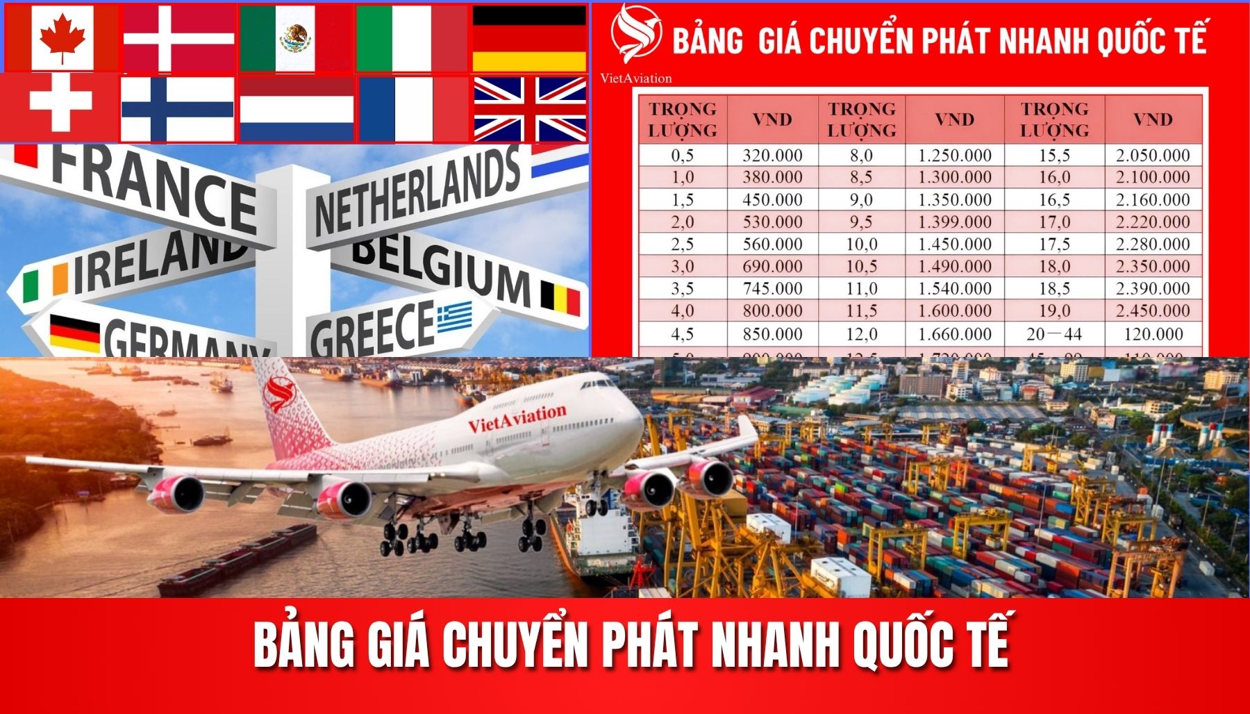 DỊCH VỤ CHUYỂN PHÁT NHANH ĐI MEXICO