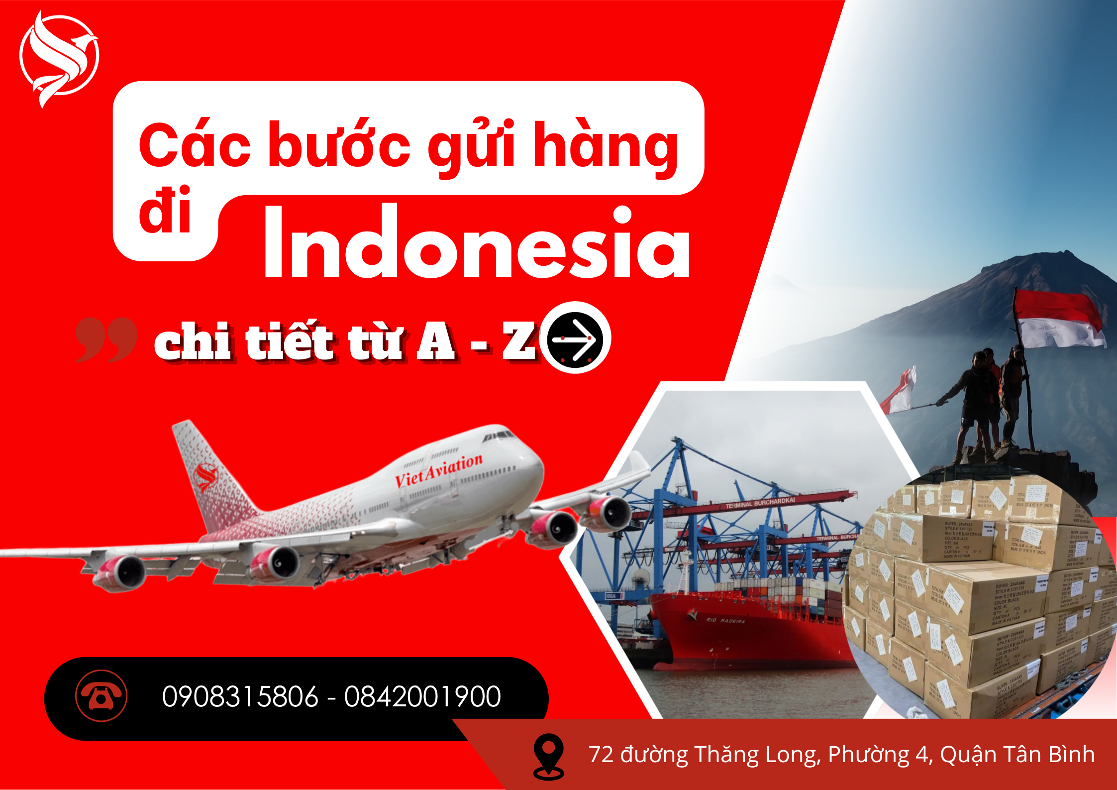 Các bước gửi hàng đi Indonesia chi tiết từ A – Z
