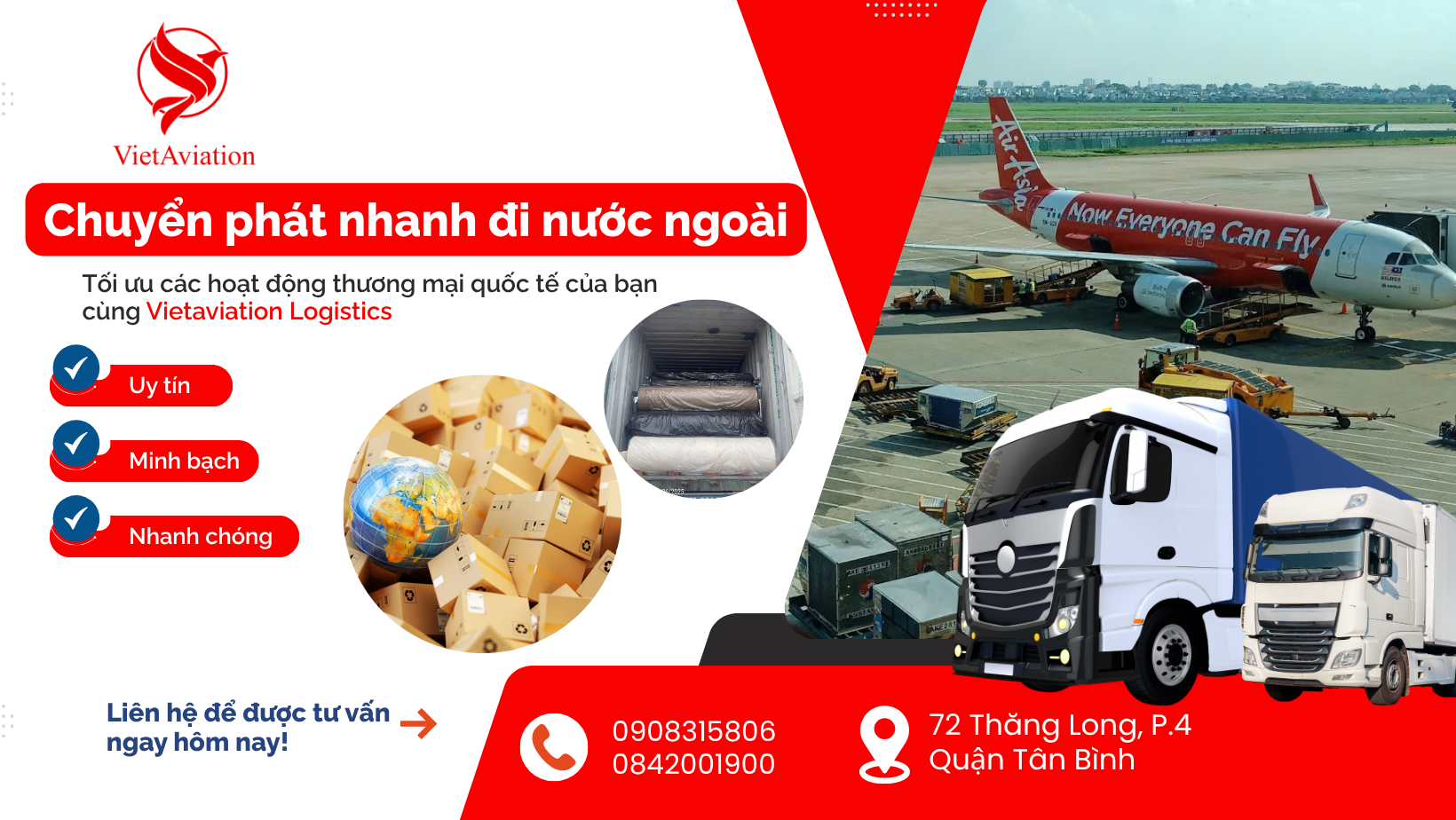 Chuyển phát nhanh đi nước ngoài tại TPHCM – thuận tiện, giá rẻ