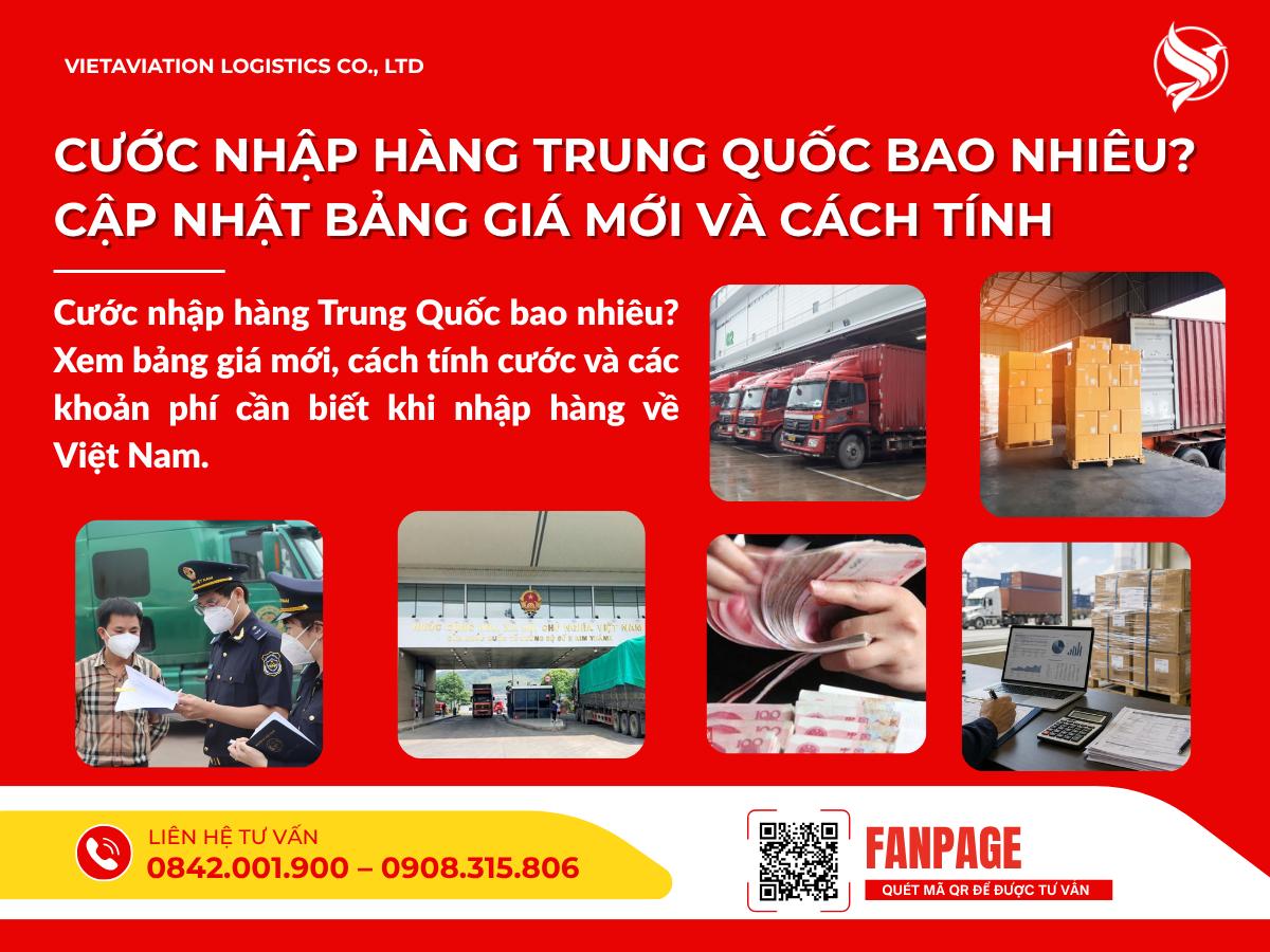 Cước nhập hàng Trung Quốc bao nhiêu? Cập nhật bảng giá mới và cách tính
