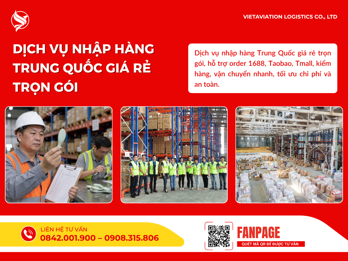 Dịch vụ nhập hàng Trung Quốc giá rẻ trọn gói