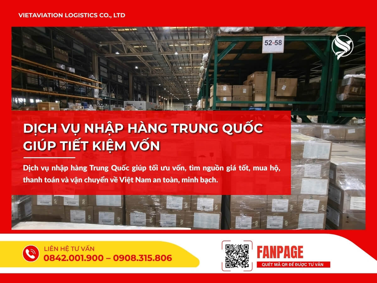 Dịch vụ nhập hàng Trung Quốc giúp tiết kiệm vốn