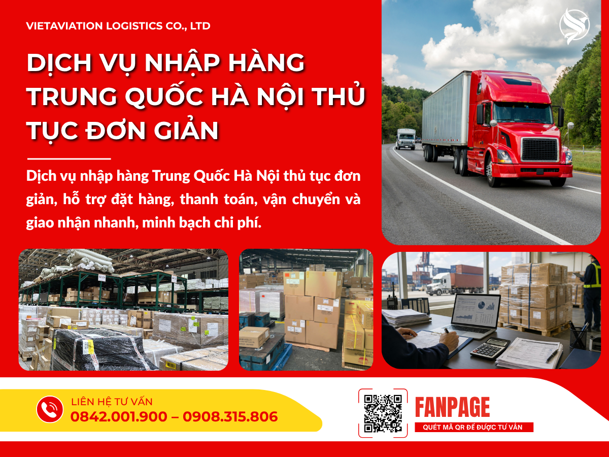Dịch vụ nhập hàng Trung Quốc Hà Nội thủ tục đơn giản