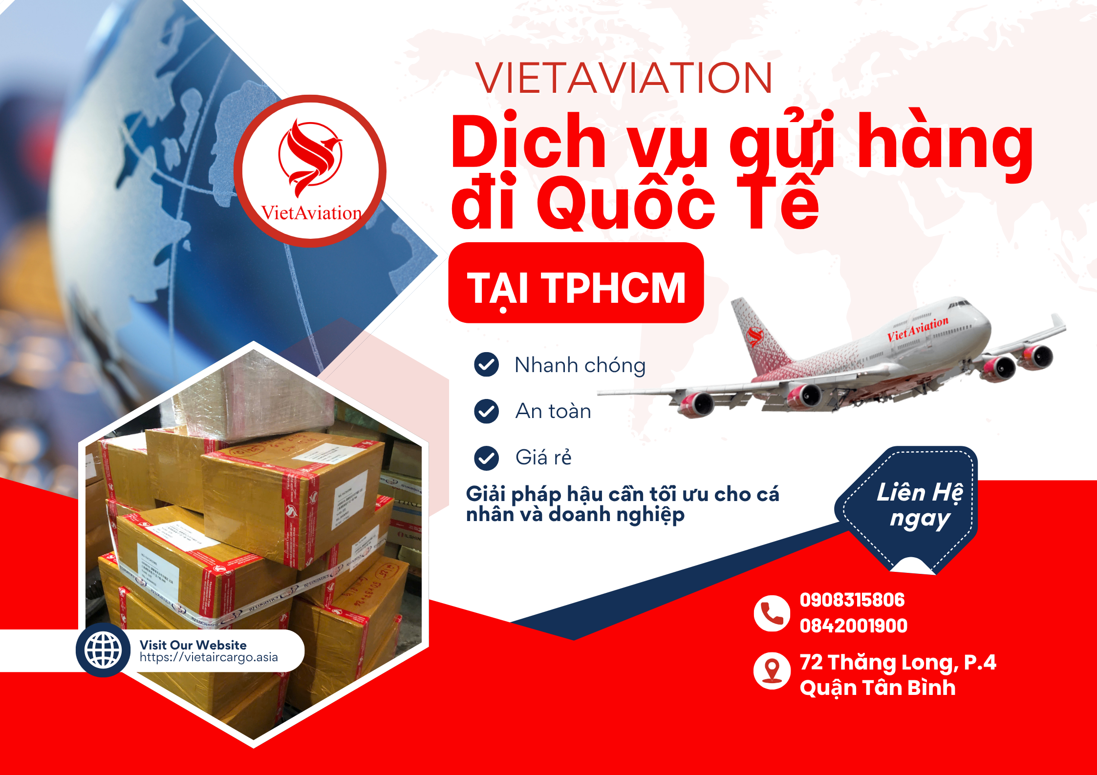 Dịch vụ gửi hàng đi quốc tế tại TpHCM