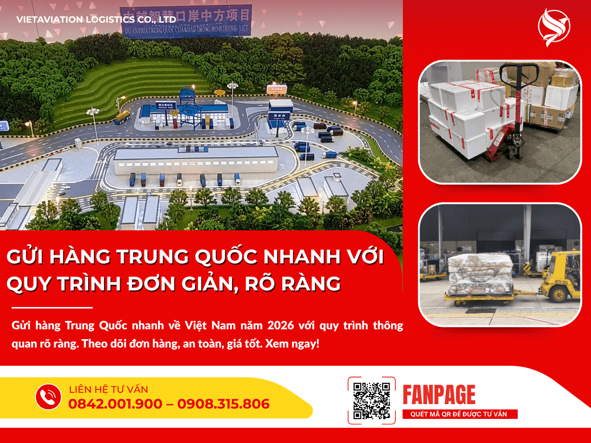 Gửi hàng Trung Quốc nhanh với quy trình đơn giản rõ ràng