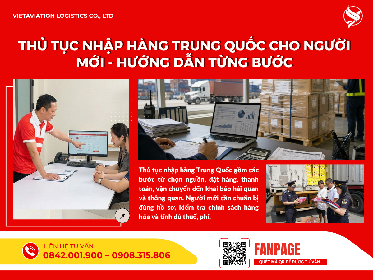 Thủ tục nhập hàng Trung Quốc cho người mới – Hướng dẫn từng bước