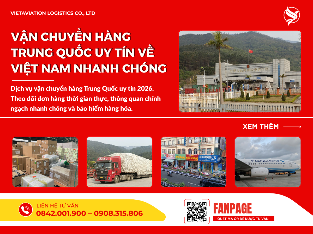 Vận chuyển hàng Trung Quốc uy tín về Việt Nam nhanh chóng