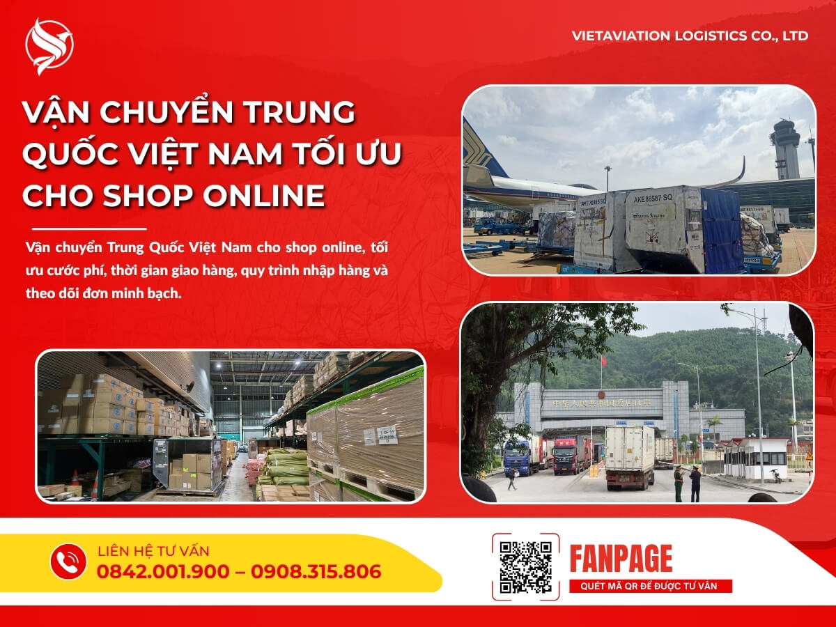 Vận chuyển Trung Quốc Việt Nam tối ưu cho shop online