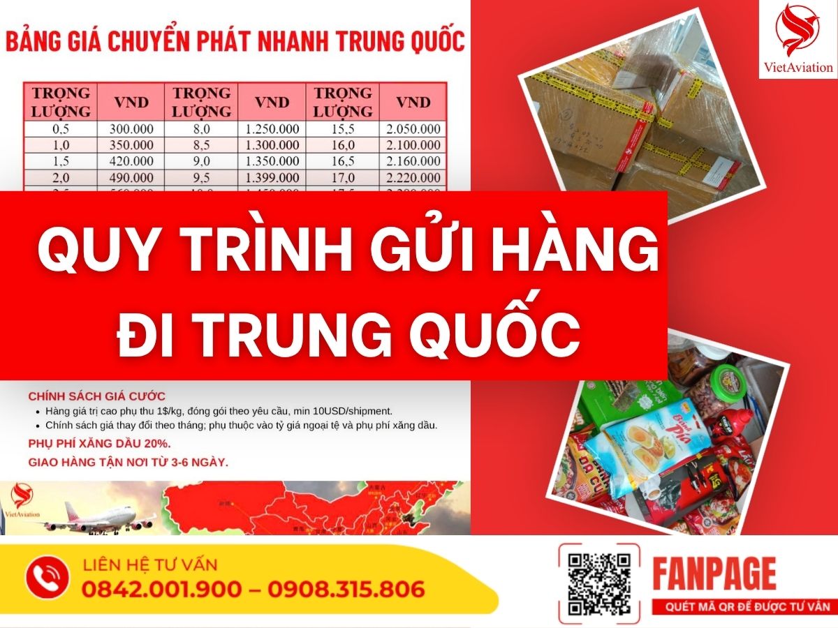 Quy trình gửi hàng đi trung quốc