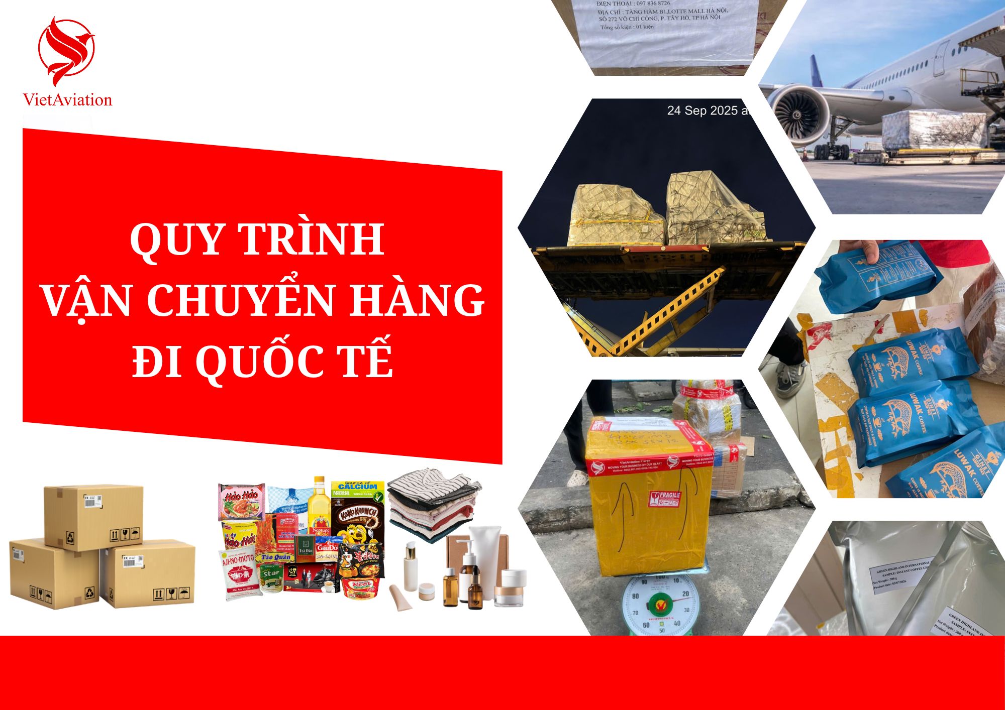 QUY TRÌNH CHUYỂN HÀNG ĐI QUỐC TẾ